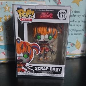 Funko Pop Games Scrap Baby Figure with Orange and Red Accents